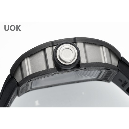 Richard Mille-RM055 43mm Black NTPT/RU Skeleton Dial UOKF RMUL2 Super Clone