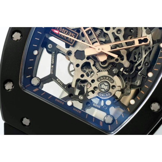 Richard Mille RM035 Americas 40mm Black RG/RU Skeleton Dial Sonic RMUL1