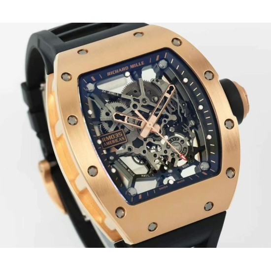 Richard Mille RM035 Americas 40mm RG/RU Skeleton Dial Sonic RMUL1