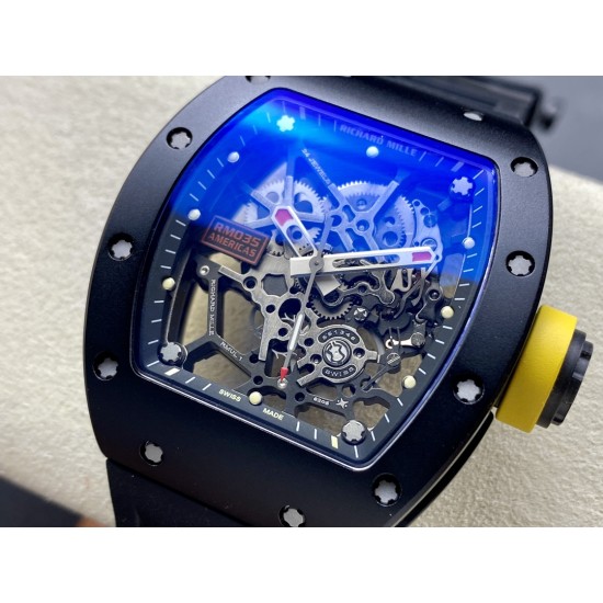 Richard Mille RM035 Americas 40mm Black Ceramic/RU Skeleton Dial Sonic RMUL1
