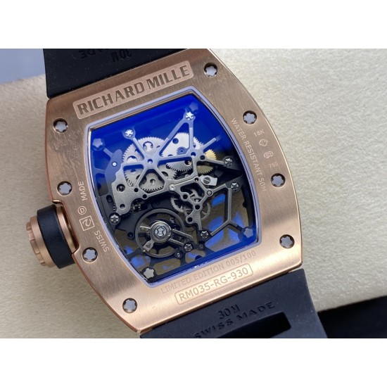 Richard Mille RM035 Americas 40mm RG/RU Skeleton Dial Sonic RMUL1