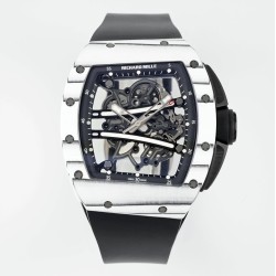 Richard Mille RM061 42mm Carbon Fiber/Rubber Strap Black Skeleton Dial ZF RMUL2