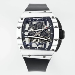 Richard Mille RM061 42mm Carbon Fiber/Rubber Strap Black Skeleton Dial ZF RMUL2