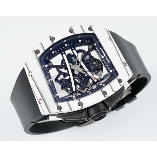 Richard Mille RM061 42mm Carbon Fiber/Rubber Strap Black Skeleton Dial ZF RMUL2