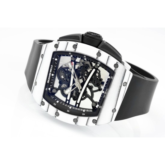 Richard Mille RM061 42mm Carbon Fiber/Rubber Strap Black Skeleton Dial ZF RMUL2