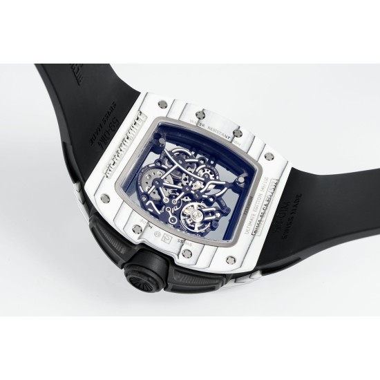 Richard Mille RM061 42mm Carbon Fiber/Rubber Strap Black Skeleton Dial ZF RMUL2