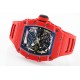 Richard Mille RM35-02 43mm Skeleton Dial With Red Rubber Strap ZF Clone RMUL2
