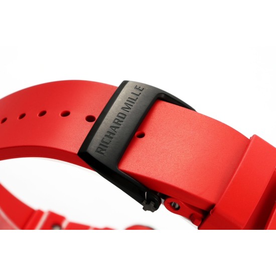 Richard Mille RM35-02 43mm Skeleton Dial With Red Rubber Strap ZF Clone RMUL2