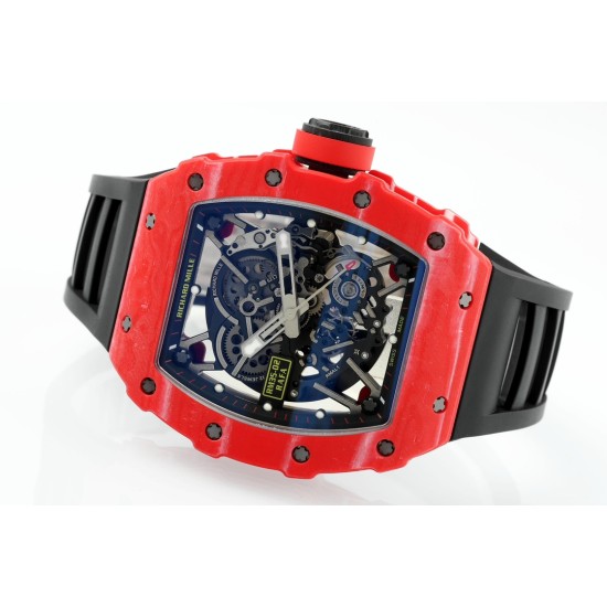 Richard Mille-RM35-02 45mm Skeleton Dial With Black Rubber Strap ZF Clone RMUL2