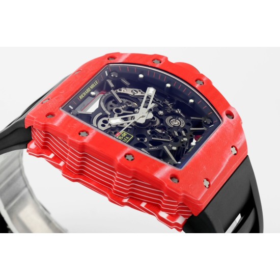 Richard Mille-RM35-02 45mm Skeleton Dial With Black Rubber Strap ZF Clone RMUL2