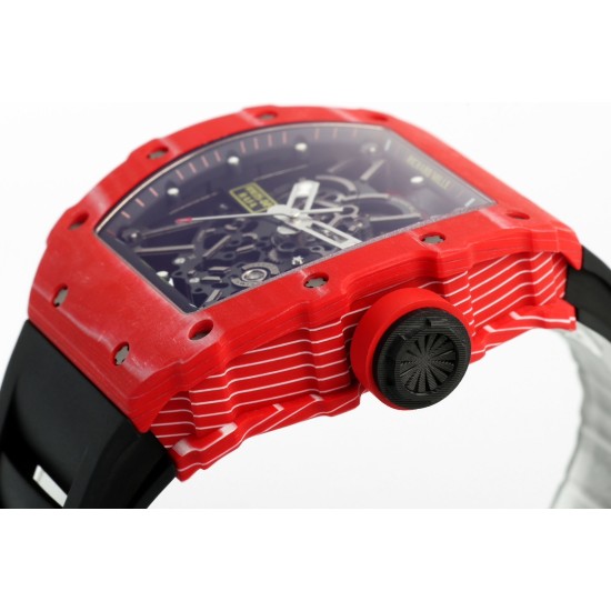 Richard Mille-RM35-02 45mm Skeleton Dial With Black Rubber Strap ZF Clone RMUL2