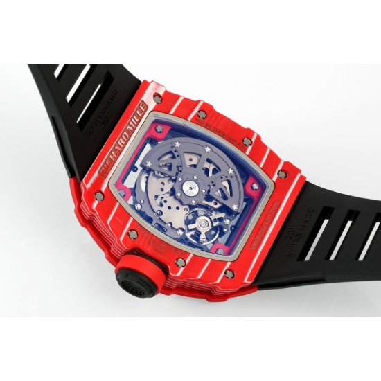 Richard Mille-RM35-02 45mm Skeleton Dial With Black Rubber Strap ZF Clone RMUL2