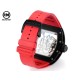 Richard Mille-RM055 43mm Black Cer/RU Skeleton Red Rehaut on Red Strap RMF RMUL2 Super Clone