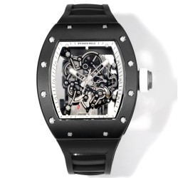 Richard Mille-RM055 43mm Black Cer/RU White Skeleton on Dial RMF RMUL2 Super Clone