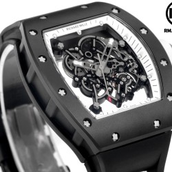Richard Mille-RM055 43mm Black Cer/RU White Skeleton on Dial RMF RMUL2 Super Clone