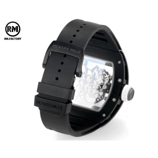 Richard Mille-RM055 43mm Black Cer/RU White Skeleton on Dial RMF RMUL2 Super Clone