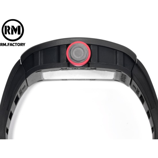 Richard Mille-RM055 43mm Black Cer/RU Red Skeleton Dial RMF RMUL2 Super Clone