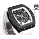 Richard Mille-RM055 43mm Black Cer/RU Skeleton White Rehaut on White Strap RMF RMUL2 Super Clone