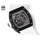 Richard Mille-RM055 43mm Black Cer/RU Skeleton White Rehaut on White Strap RMF RMUL2 Super Clone