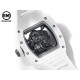 Richard Mille-RM055 43mm White Cer/RU Skeleton Black Rehaut on White Strap RMF RMUL2 Super Clone