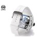Richard Mille-RM055 43mm White Cer/RU Skeleton Black Rehaut on White Strap RMF RMUL2 Super Clone