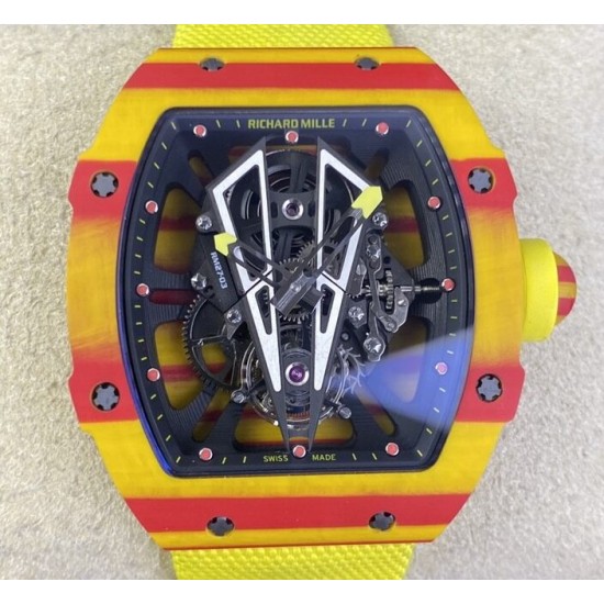 Richard Mille - RM027-03 Rafael Nadal 40mm Red/Yellw FC/VRU BBR Tourbillon Limited Edition