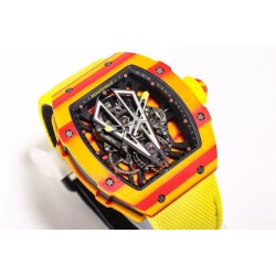 Richard Mille - RM027-03 Rafael Nadal 40mm Red/Yellw FC/VRU BBR Tourbillon Limited Edition