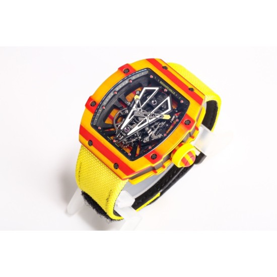 Richard Mille - RM027-03 Rafael Nadal 40mm Red/Yellw FC/VRU BBR Tourbillon Limited Edition