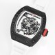 Richard Mille RM055 NTPT/RU 43mm White Rehaut on White Rubber Strap BBR V4 RMUL2 Super Clone