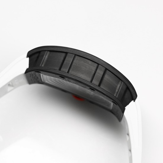 Richard Mille RM055 NTPT/RU 43mm White Rehaut on White Rubber Strap BBR V4 RMUL2 Super Clone
