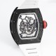 Richard Mille RM055 NTPT/RU 43mm White Rehaut on White Rubber Strap BBR V4 RMUL2 Super Clone