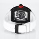 Richard Mille RM055 NTPT/RU 43mm White Rehaut on White Rubber Strap BBR V4 RMUL2 Super Clone