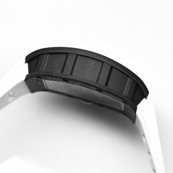 Richard Mille RM055 NTPT/RU 43mm White Rehaut on White Rubber Strap BBR V4 RMUL2 Super Clone