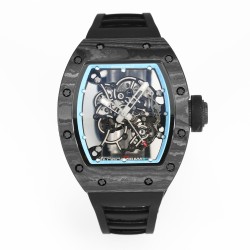 Richard Mille RM055 NTPT/RU 43mm Blue Rehaut on Black Rubber Strap BBR V4 RMUL2 Super Clone
