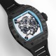 Richard Mille RM055 NTPT/RU 43mm Blue Rehaut on Black Rubber Strap BBR V4 RMUL2 Super Clone