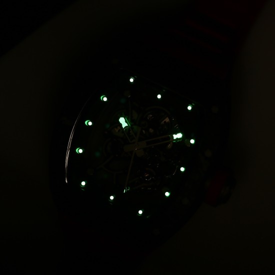 Richard Mille RM055 NTPT/RU 43mm Blue Rehaut on Black Rubber Strap BBR V4 RMUL2 Super Clone