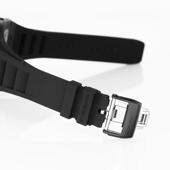 Richard Mille RM055 NTPT/RU 43mm Blue Rehaut on Black Rubber Strap BBR V4 RMUL2 Super Clone