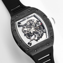 Richard Mille RM055 NTPT/RU 43mm White Rehaut on Black Rubber Strap BBR V4 RMUL2 Super Clone