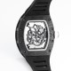 Richard Mille RM055 NTPT/RU 43mm White Rehaut on Black Rubber Strap BBR V4 RMUL2 Super Clone
