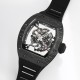 Richard Mille RM055 NTPT/RU 43mm Black Rehaut on Black Rubber Strap BBR V4 RMUL2 Super Clone