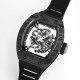 Richard Mille RM055 NTPT/RU 43mm Black Rehaut on Black Rubber Strap BBR V4 RMUL2 Super Clone