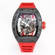 Richard Mille RM055 NTPT/RU 43mm Black Rehaut on Red Rubber Strap BBR V4 RMUL2 Super Clone