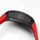 Richard Mille RM055 NTPT/RU 43mm Black Rehaut on Red Rubber Strap BBR V4 RMUL2 Super Clone