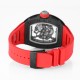 Richard Mille RM055 NTPT/RU 43mm Black Rehaut on Red Rubber Strap BBR V4 RMUL2 Super Clone