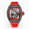 Richard Mille RM055 NTPT/RU 43mm Red Rehaut on Red Rubber Strap BBR V4 RMUL2 Super Clone