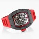 Richard Mille RM055 NTPT/RU 43mm Red Rehaut on Red Rubber Strap BBR V4 RMUL2 Super Clone