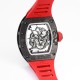 Richard Mille RM055 NTPT/RU 43mm Red Rehaut on Red Rubber Strap BBR V4 RMUL2 Super Clone