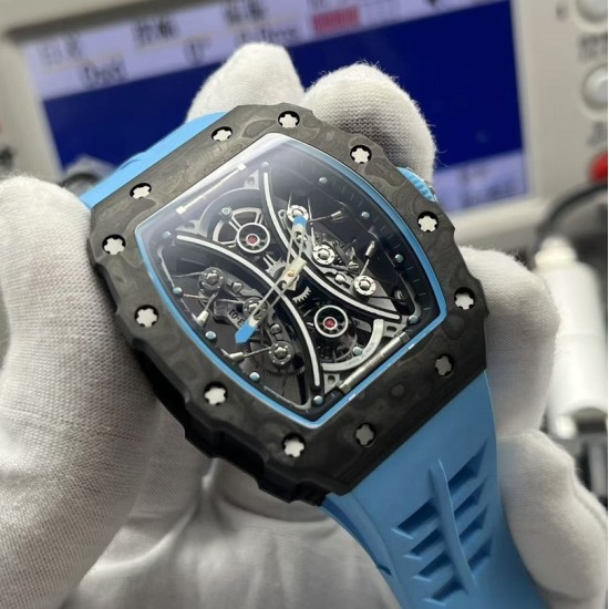 Richard Mille RM53-01 43mm Carbon/RU Skeleton Dial YSF Tourbillon