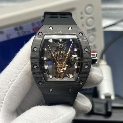 Richard Mille 43mm RM66 devil’s horn Carbon/TI/RU Skeleton Dial YSF Tourb