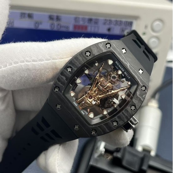Richard Mille 43mm RM66 devil’s horn Carbon/TI/RU Skeleton Dial YSF Tourb